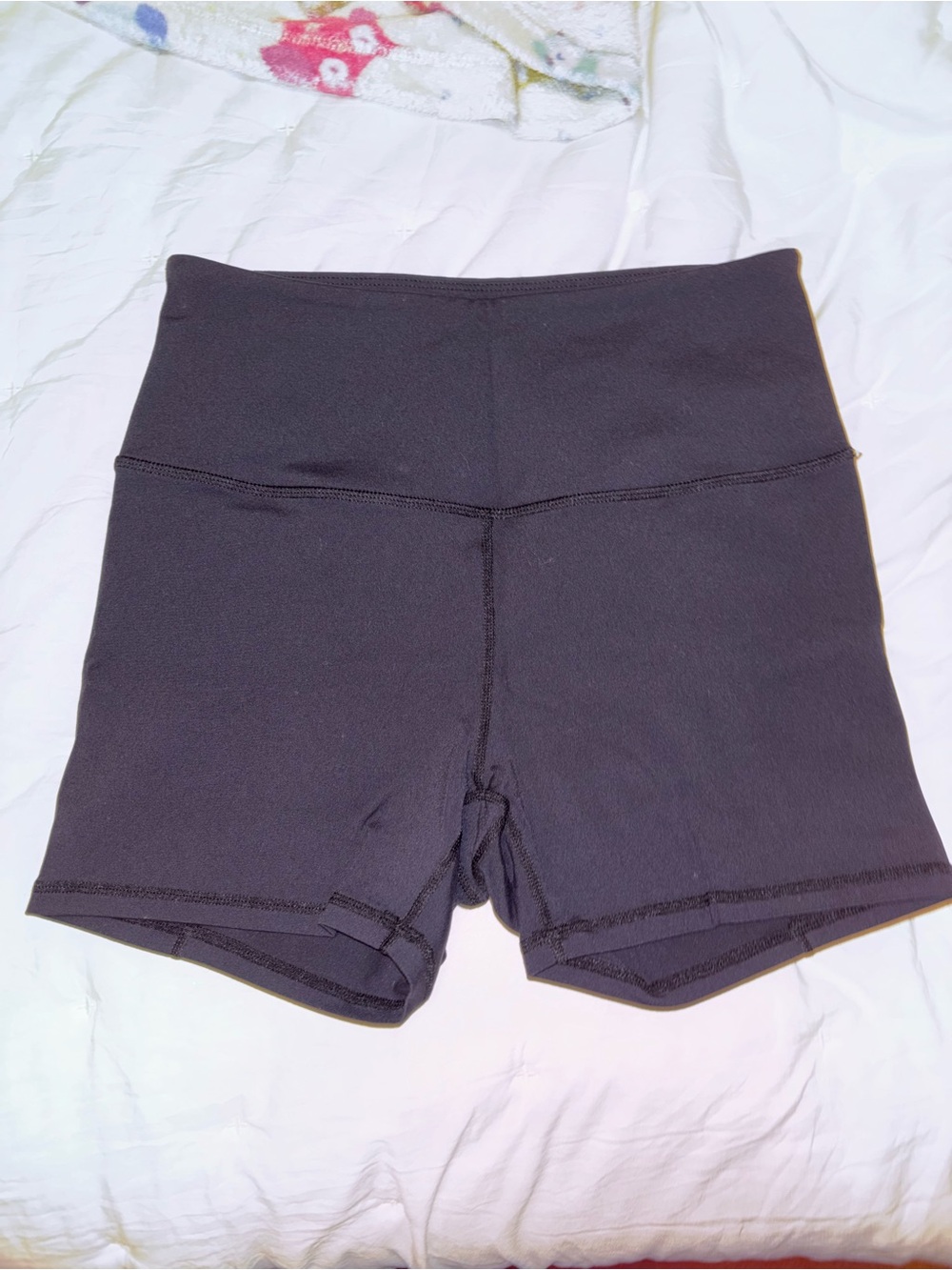 Women's High-Rise Black Bike Shorts